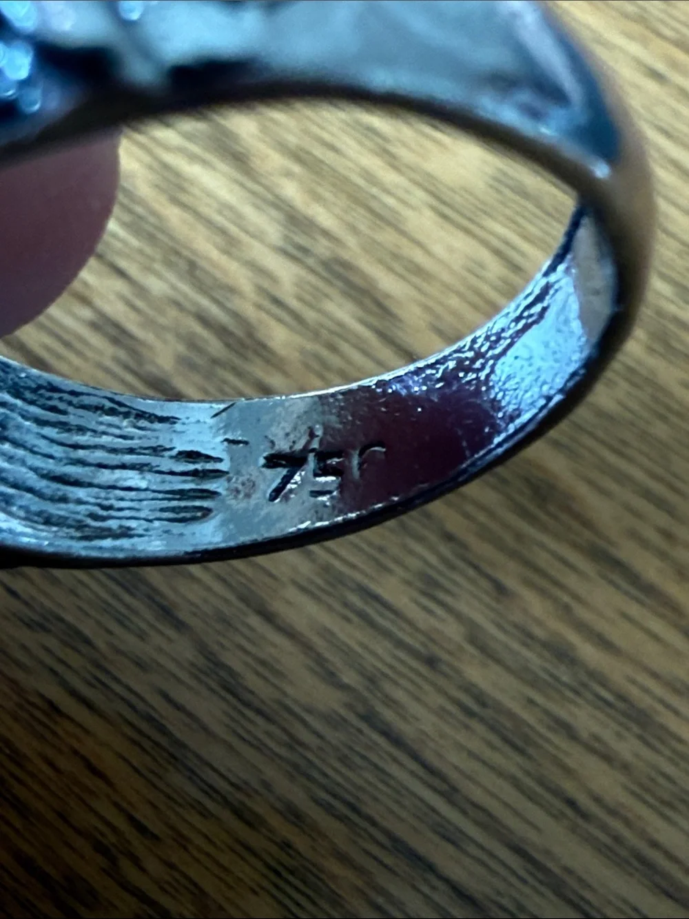 Vintage style 750/925 ring